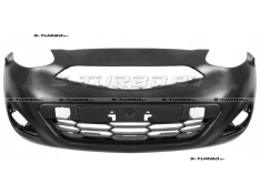 Бампер передний (черный) с отв. под противотуманки