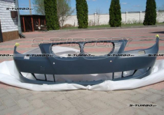 Бампер передний (грунтованный) с отв. под омыватели, с отв. под парктроники