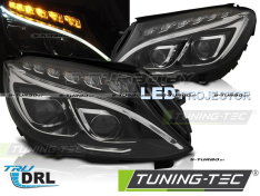 Передние фары BLACK LED DRL