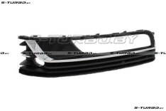 Решетка в бампер (левая) хром+черный молдинг, с отв. под датчик