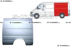 Крыло заднее (левое) средняя база, до крыши, заводской штамп