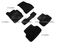 Коврики 3D модельные ворсовые в салон, черные