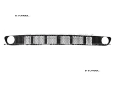 Решетка в бампер, с отв. под противотуманки