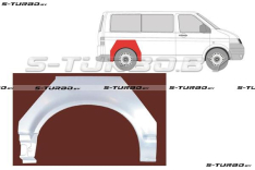 Арка задняя (правая) короткая / длинная база, заводской штамп