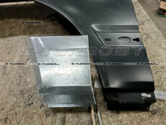 Крыло переднее (левое) нижняя часть, оцинкованная сталь, ремкомплект