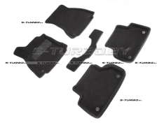 Коврики 3D модельные ворсовые в салон, черные