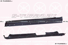 Порог (левый) euro-type, версия под накладку порога, полный профиль, заводской штамп