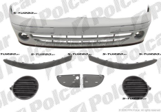Бампер передний (грунтованный) + молдинги + заглушки противотуманок (съемные)