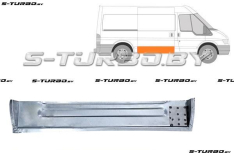 Дверь боковая сдвижная (правая) внутренняя часть, высота 20 см,  короткая база, заводской штамп