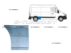 Крыло заднее (правое) передняя часть (до колеса) средняя база, 48 см высота, заводской штамп