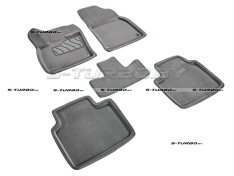 Коврики 3D модельные ворсовые в салон, серые