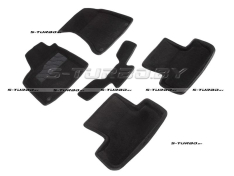 Коврики 3D модельные ворсовые в салон, черные