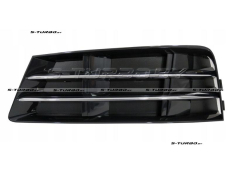 Решетка в бампер (левая) с хромом