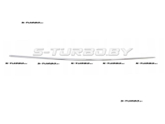 Молдинг переднего бампера (центральный) хром, нижний