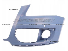 Бампер передний (грунтованный) (левая часть) с отв. под омыватели, с отв. под парктроники, кроме s-line