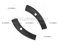 Молдинги переднего бампера (левый+правый) с отв. под парктроник