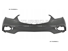 Бампер передний (черный) без отв. под парктроники, с отв. под крепления галогенов, верхняя часть