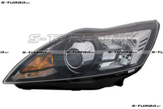 Передняя фара (левая) xenon, темная с хром уголком