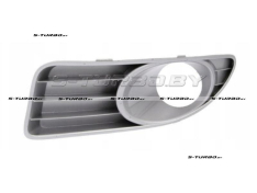 Решетка в бампер (левая) серая, с отв. под противотуманку