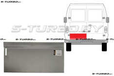 Дверь задняя (левая) распашная, наружная часть, 33 см, заводской штамп