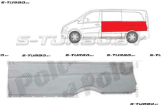Панель боковая (левая) выше молдинга, на всю длину кузова, до стекла (версия без сдвижной двери) длинная база, заводской штамп