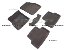 Коврики 3D модельные ворсовые в салон, серые