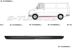 Порог (левый) на всю длину кузова, 219 см длина, заводской штамп