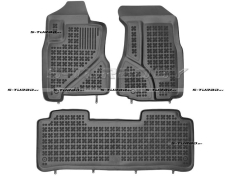 Коврики модельные полиуретановые в салон (высокий борт)