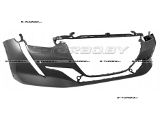 Бампер передний (грунтованный) с отв. под парктроники, с отв. под накладку крыла