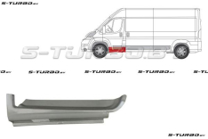 Порог (левый) под переднюю дверь (длина 620 мм) заводской штамп