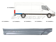 Крыло заднее (правое) над колесом, задняя часть, длинная база, 15 см, заводской штамп