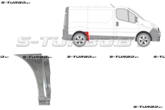 Крыло заднее (правое) передняя часть (до колеса) короткая база, заводской штамп