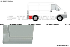 Крыло заднее (правое) нижняя часть, за колесом, заводской штамп