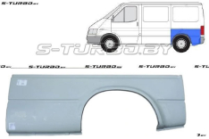 Крыло заднее (левое) длинная база, заводской штамп