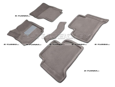 Коврики 3D модельные ворсовые в салон, серые