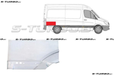 Крыло заднее (правое) над колесом, задняя часть, средняя база, до первой складки, заводской штамп