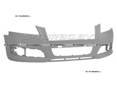 Бампер передний (грунтованный) с отв. под парктроники, без отв. под омыватели