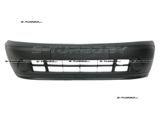 Бампер передний (черный) цельный