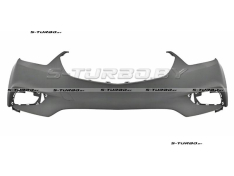 Бампер передний (грунтованный) без отв. под парктроники, с отв. под крепления галогенов, верхняя часть