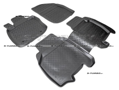 Коврики модельные полиуретановые в салон (высокий борт), 5 дв.