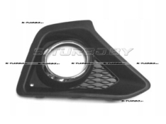 Решетка в бампер (правая) с хром. накладкой, с отв. под противотуманку, 2013-2016