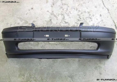 Бампер передний (черный) без отв. под противотуманки, со спойлером