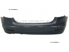 Бампер задний (грунтованный) без отв. под парктроники, для версии с двойным выхлопом