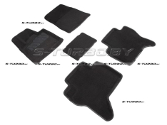 Коврики 3D модельные ворсовые в салон, черные