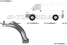 Арка передняя, задняя часть, под дверь (левая) заводской штамп