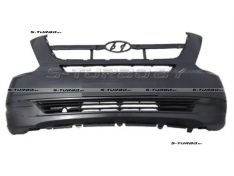 Бампер передний (черный) комплектный, без отв. под противотуманки