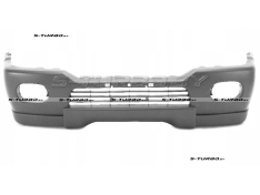 Бампер передний (грунтованный) с отв. под противотуманки, без отв. под накладку крыла