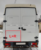 Дверь задняя (левая=правая) распашная, нижняя наружная часть, 52 см, ремкомплект