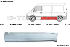 Панель боковая (левая) за водительской дверью, нижняя часть, 220 см длина, средняя база, заводской штамп