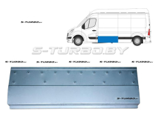Панель боковая (левая) за водительской дверью, средняя / длинная / maxi длинная база, 48 см высота, заводской штамп
